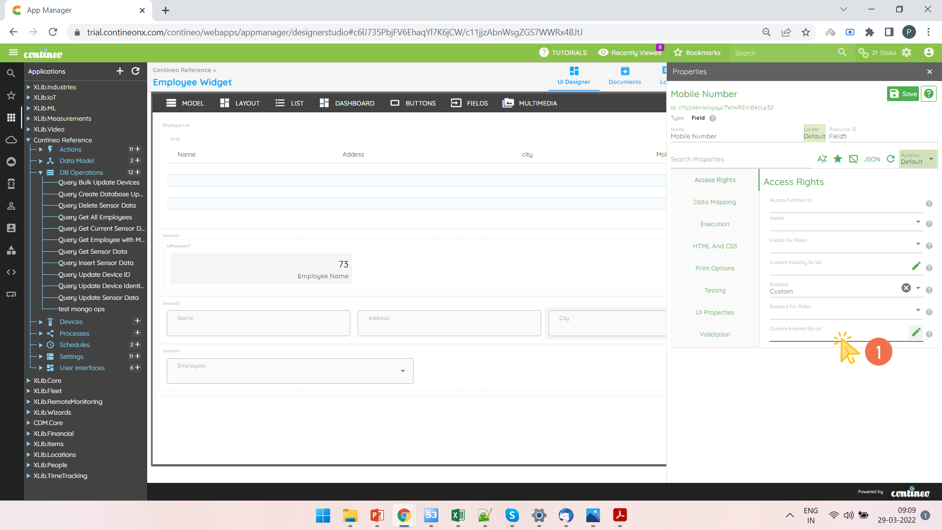 Custom Enabled Script