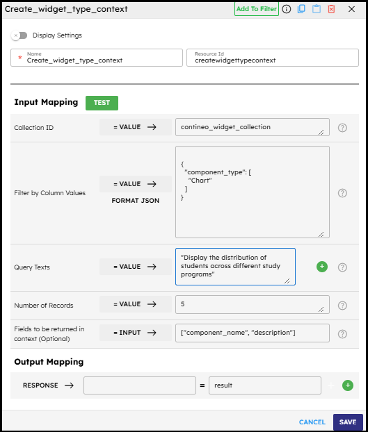 Create VectorDB Context Component