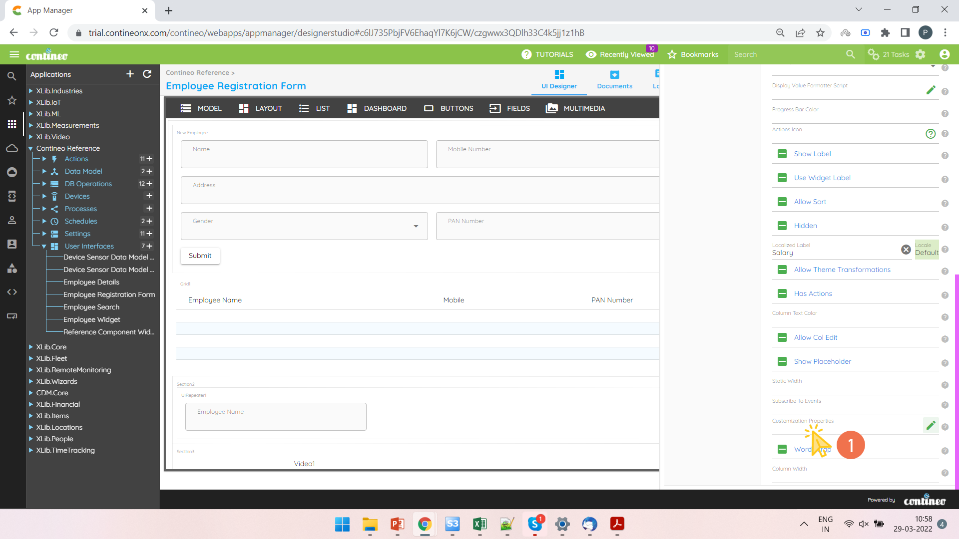 Customization Properties