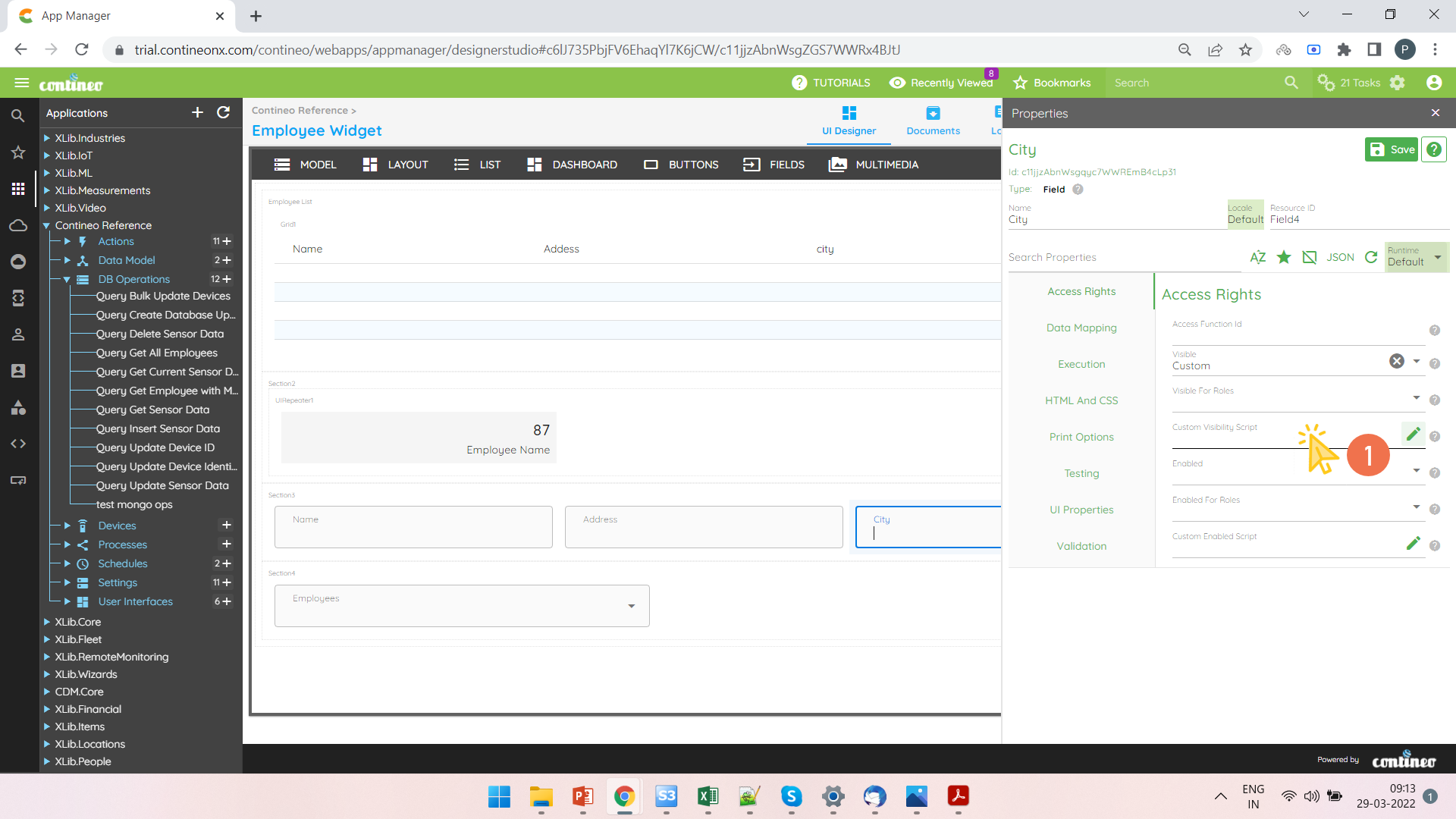 Custom Visibility Script